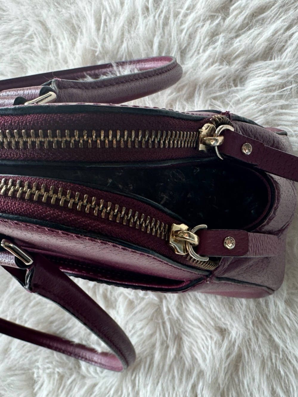 kate spade Plum Leather Satchel - Picture 5 of 16